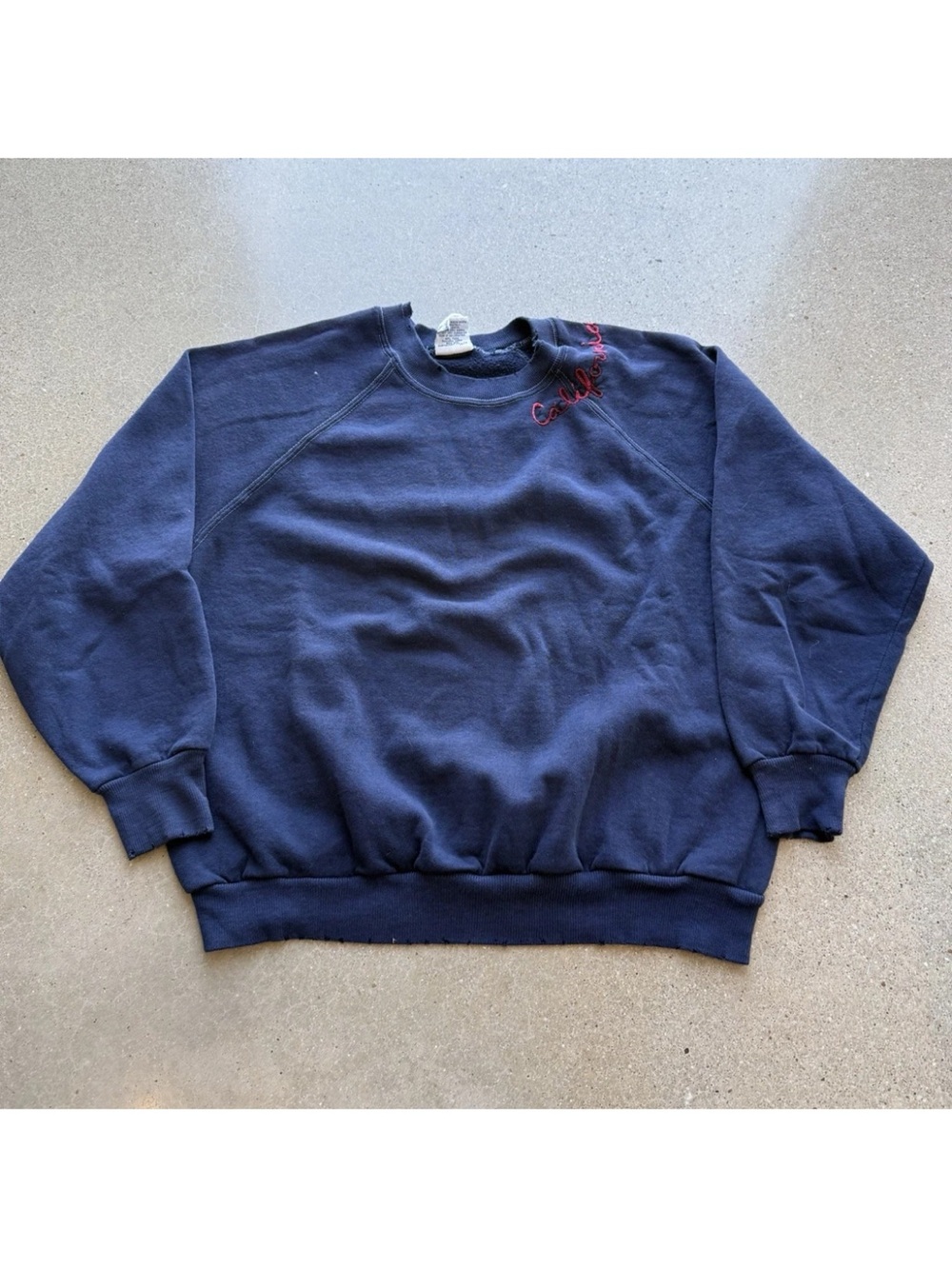 Embroidered Navy Crewneck Sweatshirt -ISMBS California